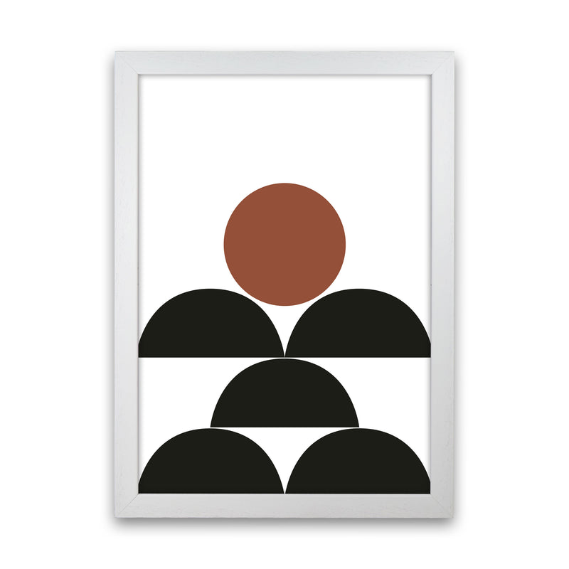 Autumn Jessica abstract Art Print by Pixy Paper White Grain