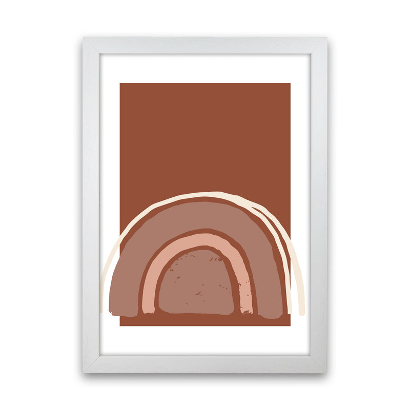 Autumn Camilla abstract Art Print by Pixy Paper White Grain