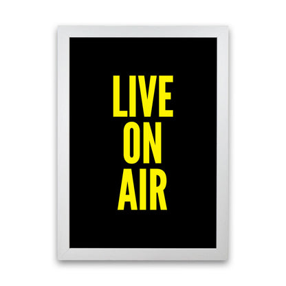 Live On Air Art Print by Pixy Paper White Grain