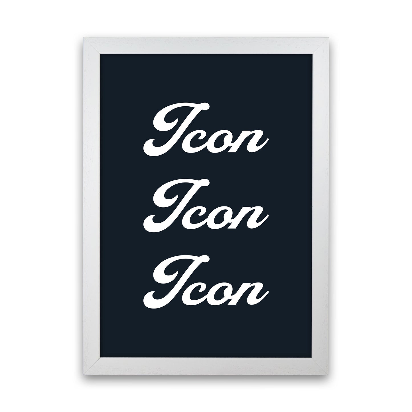 Icon Art Print by Pixy Paper White Grain