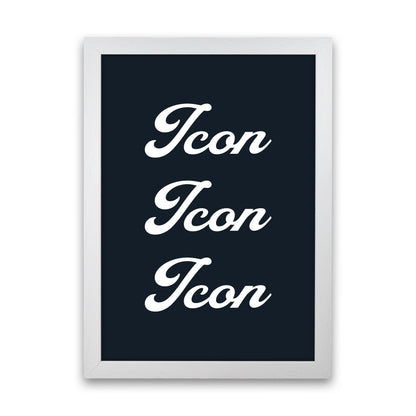 Icon Art Print by Pixy Paper White Grain