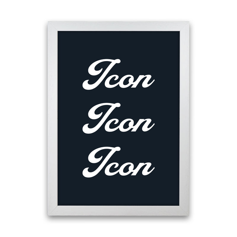 Icon Art Print by Pixy Paper White Grain