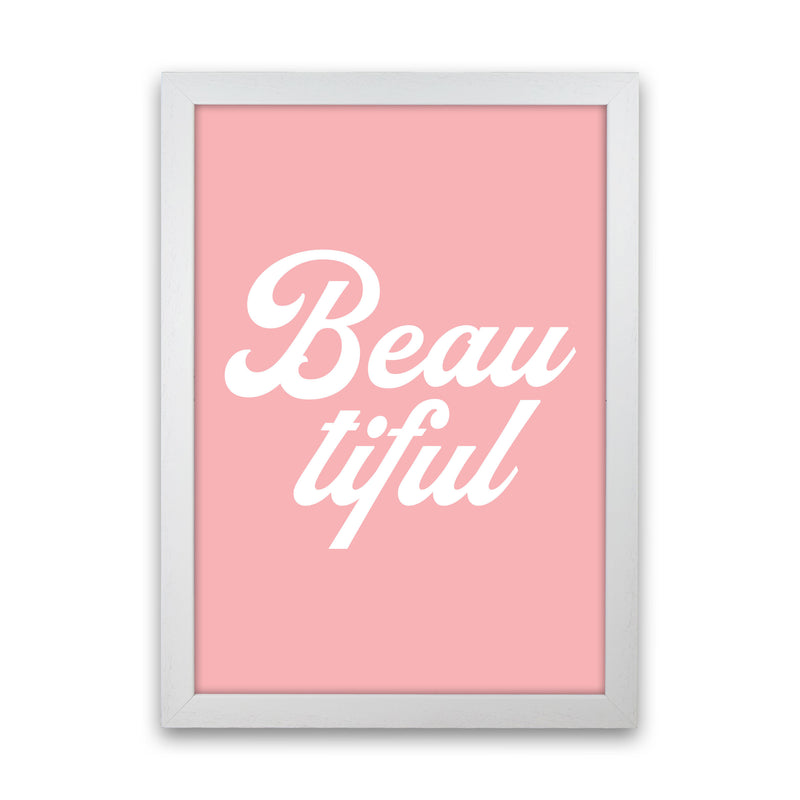 Beautiful Art Print by Pixy Paper White Grain
