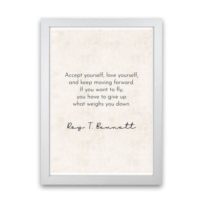 If You Want To Fly - Roy Bennett Art Print by Pixy Paper White Grain