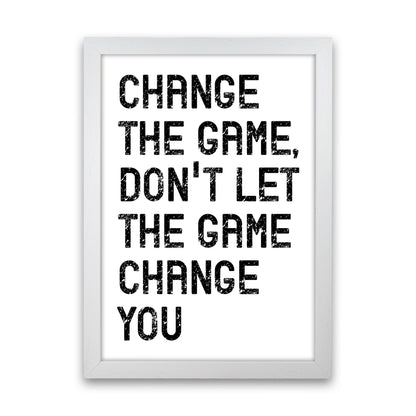 Change The Game Art Print by Pixy Paper White Grain