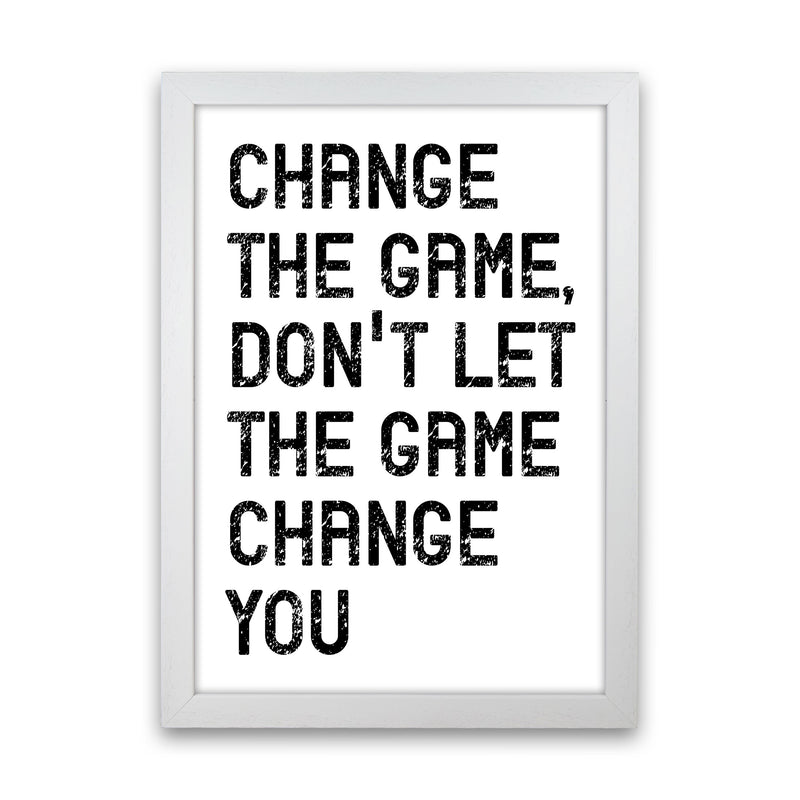 Change The Game Art Print by Pixy Paper White Grain