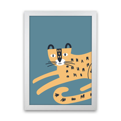 Wild animal Neutral kids Art Print by Pixy Paper White Grain