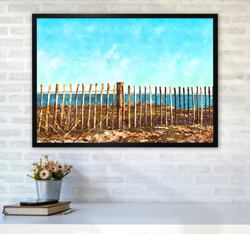 A day at the beach A1 White Frame