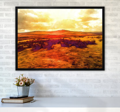 Dartmoor 3 Art Print by Proper Job Studio A1 White Frame