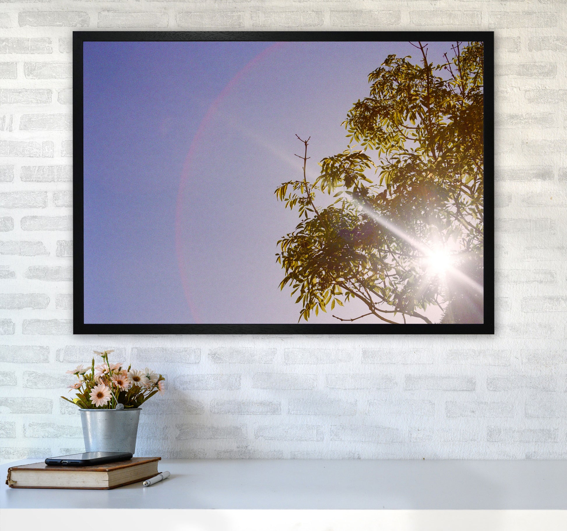 Summer haze Art Print by Proper Job Studio A1 White Frame