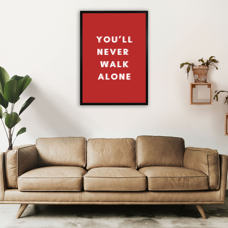 You'll never walk alone Art Print by Proper Job Studio A1 White Frame