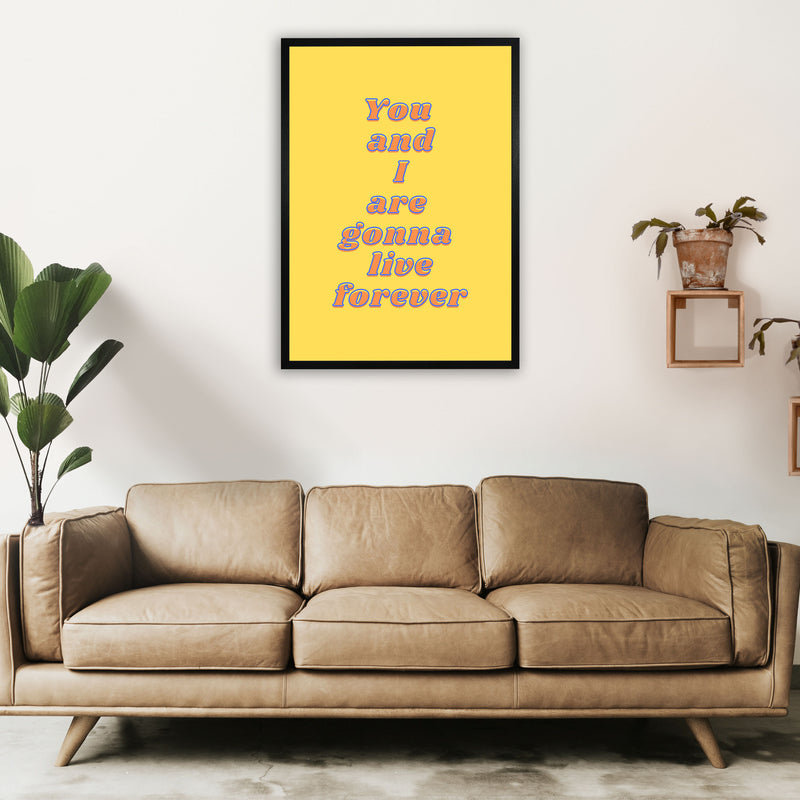 Live forever Art Print by Proper Job Studio A1 White Frame