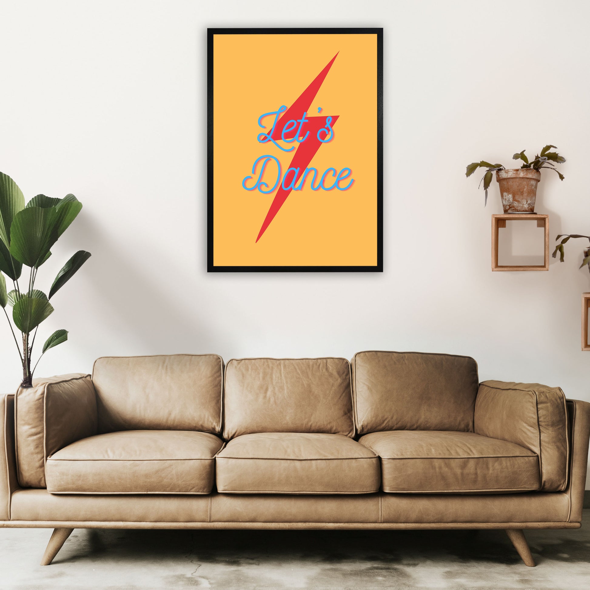Let's dance 2 Art Print by Proper Job Studio A1 White Frame