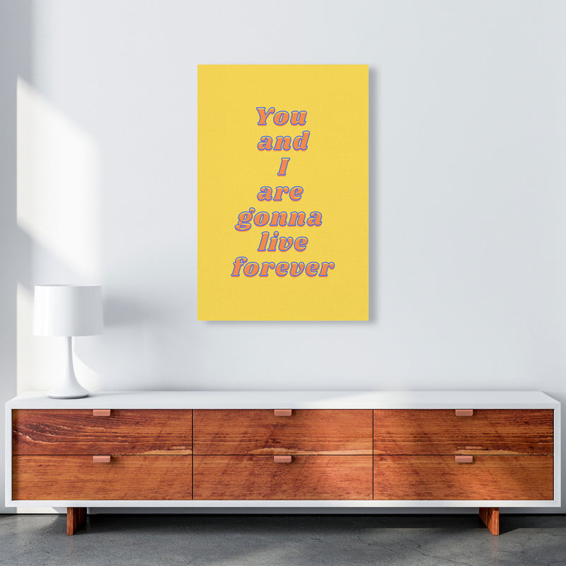 Live forever Art Print by Proper Job Studio A1 Canvas