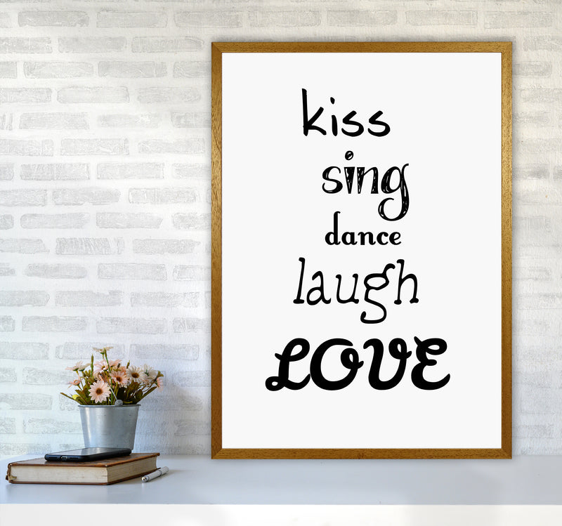 Kiss Quote Art Print by Proper Job Studio A1 Print Only