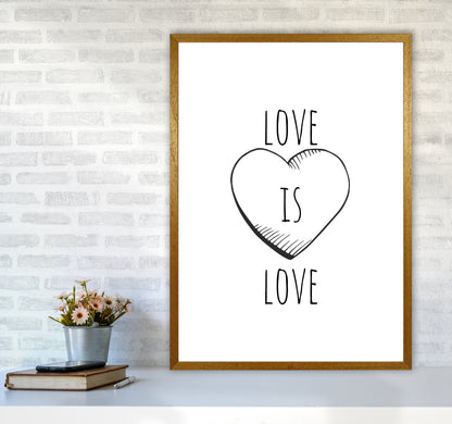 Love is love Quote Art Print by Proper Job Studio A1 Print Only