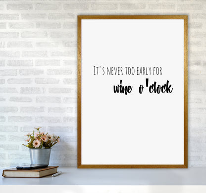 Wine o'clock Quote Art Print by Proper Job Studio A1 Print Only