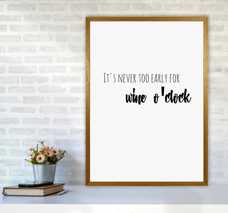 Wine o'clock Quote Art Print by Proper Job Studio A1 Print Only