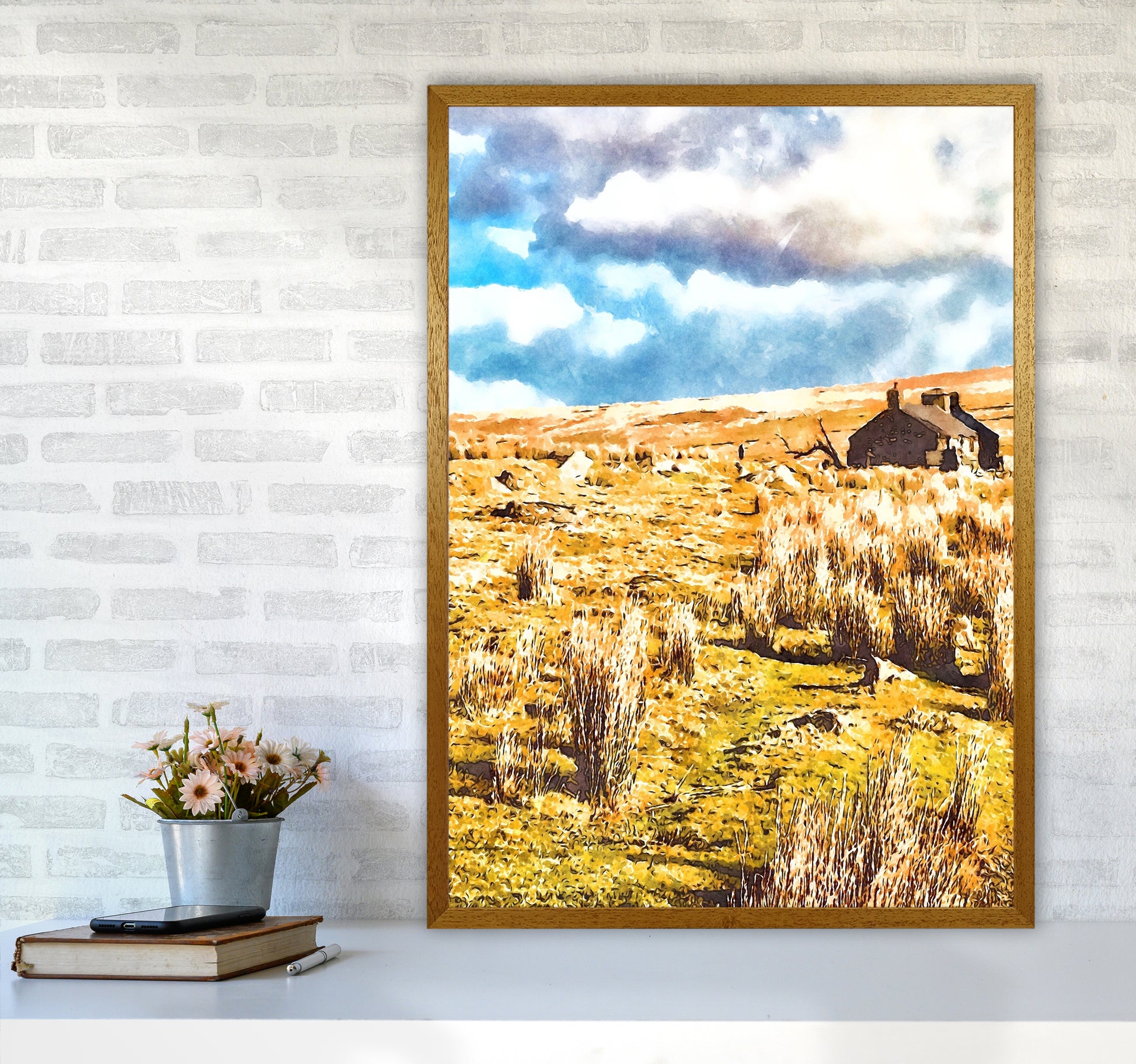 House on Dartmoor 2 Art Print by Proper Job Studio A1 Print Only