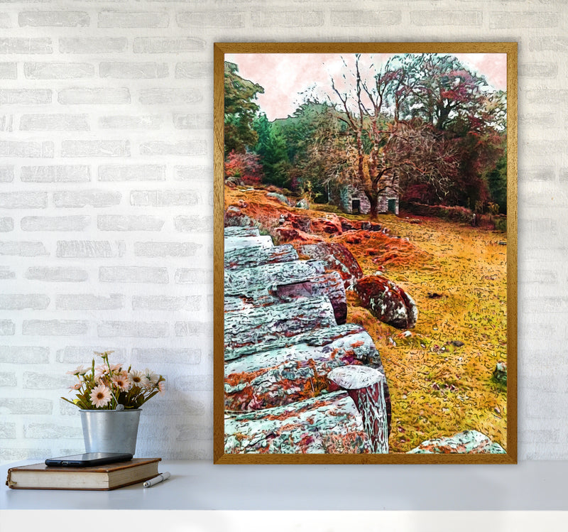 House on Dartmoor Art Print by Proper Job Studio A1 Print Only
