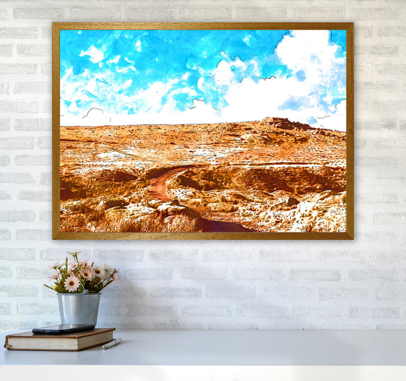 Dartmoor Tor Art Print by Proper Job Studio A1 Print Only