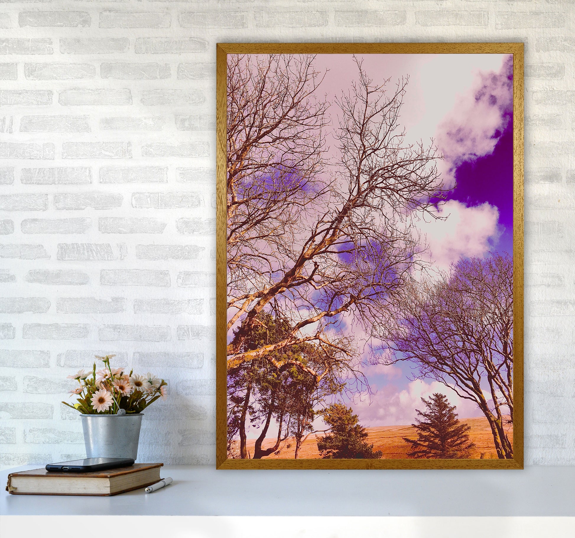 Pink Dartmoor Art Print by Proper Job Studio A1 Print Only