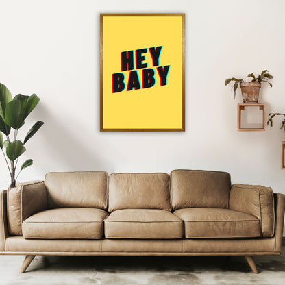 Hey Baby Art Print by Proper Job Studio A1 Print Only