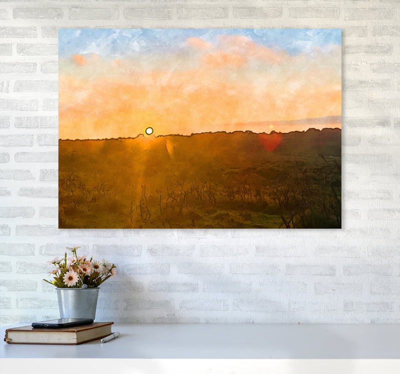 Sunset over Dartmoor A1 Black Frame