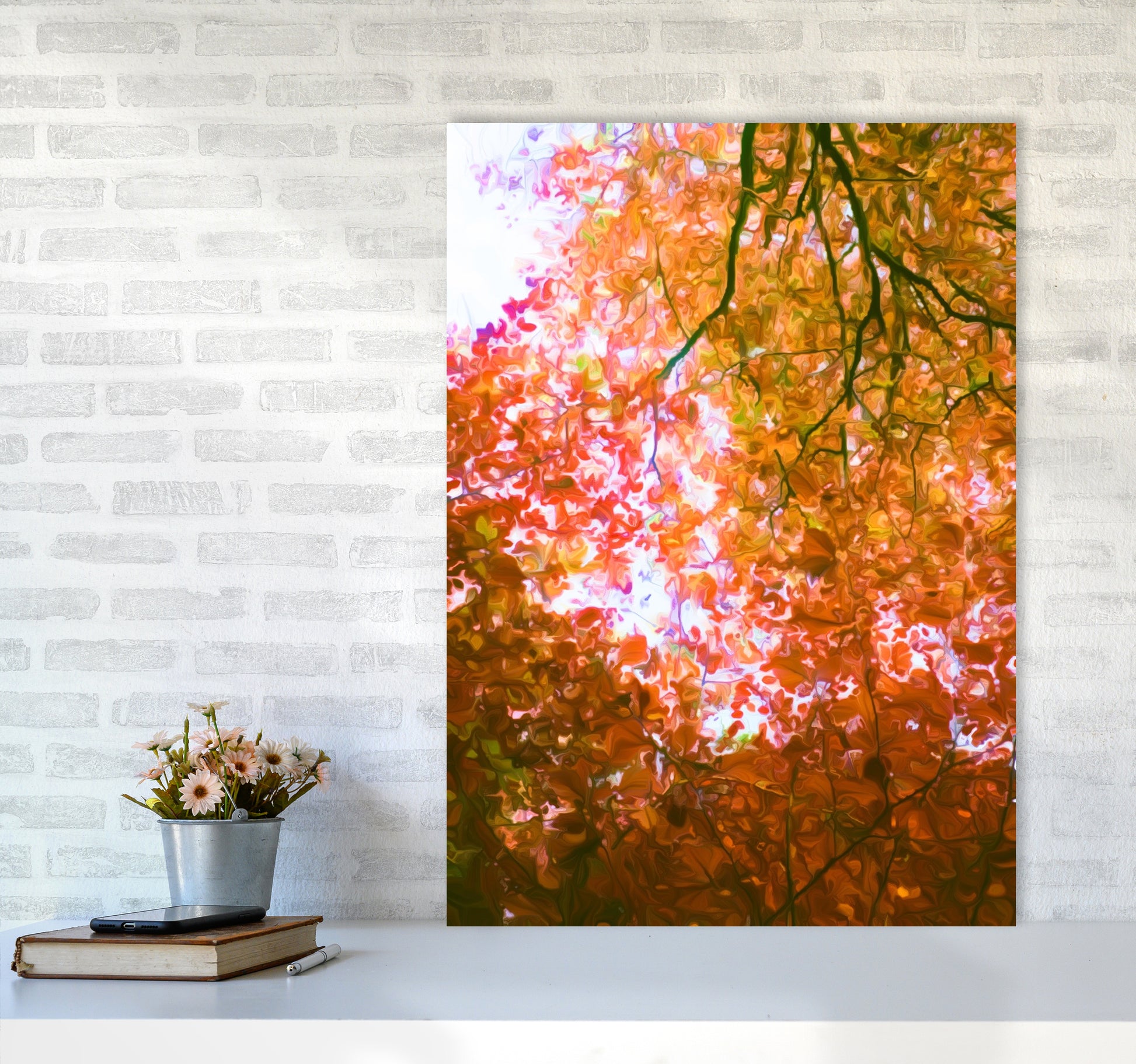 Autumn Leaves A1 Black Frame