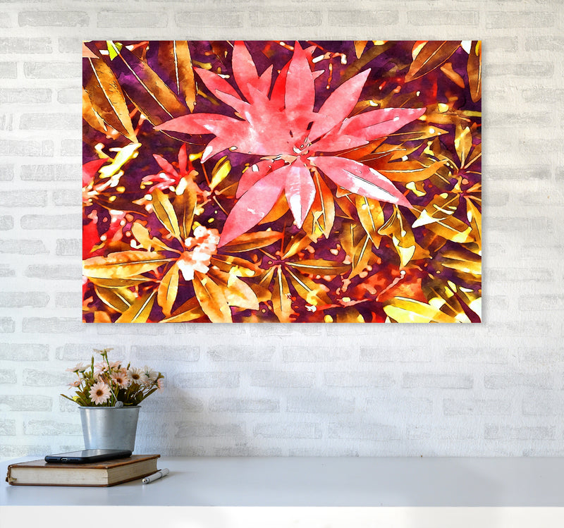 Autumnal flowers A1 Black Frame