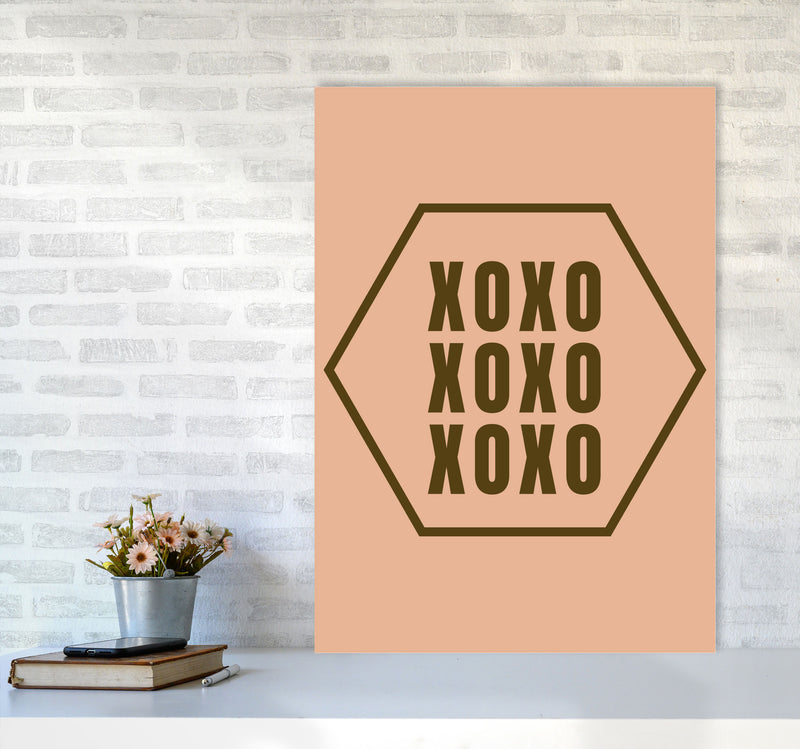 XOXO Art Print by Proper Job Studio A1 Black Frame