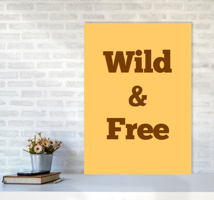 Wild & Free Art Print by Proper Job Studio A1 Black Frame