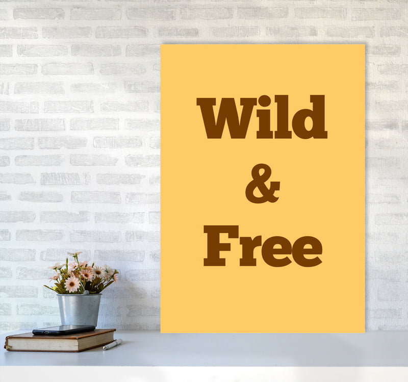 Wild & Free Art Print by Proper Job Studio A1 Black Frame