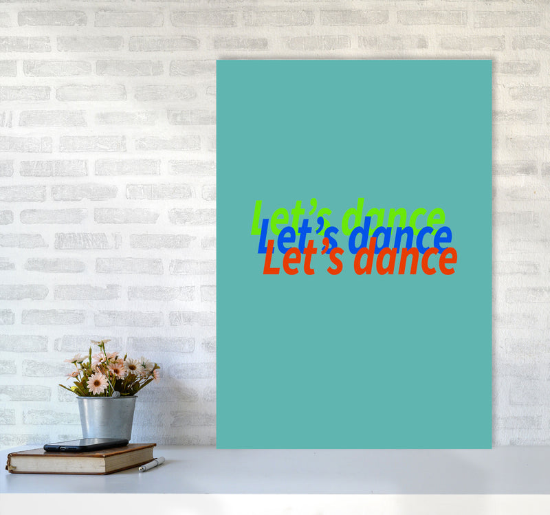 Let's Dance Art Print by Proper Job Studio A1 Black Frame