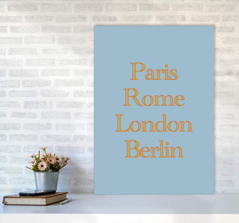 Cities (2) Art Print by Proper Job Studio A1 Black Frame