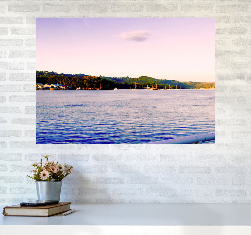 Calm ocean morning Art Print by Proper Job Studio A1 Black Frame