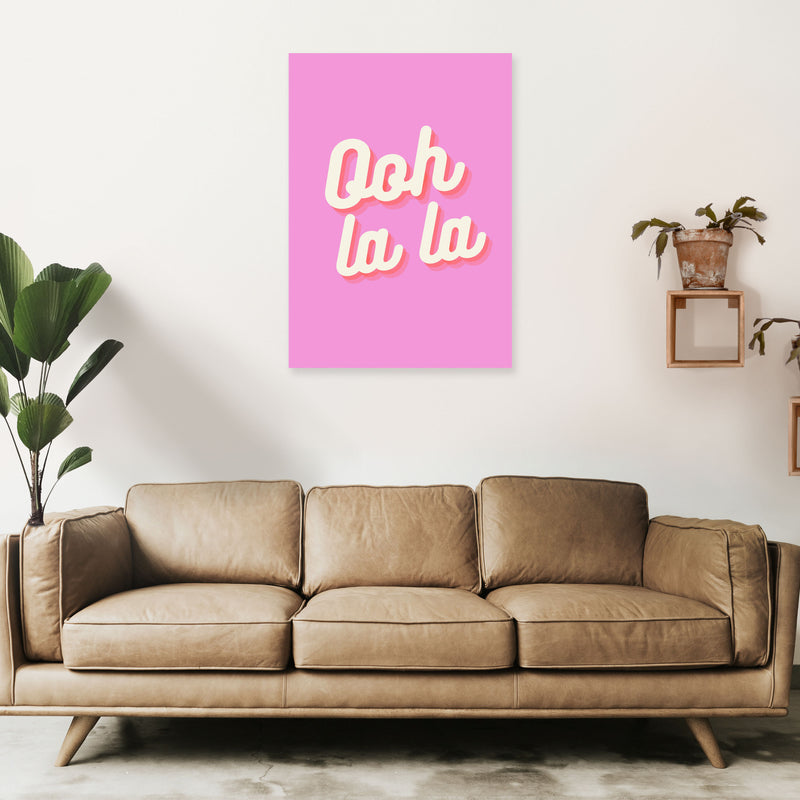Ooh la la Art Print by Proper Job Studio A1 Black Frame