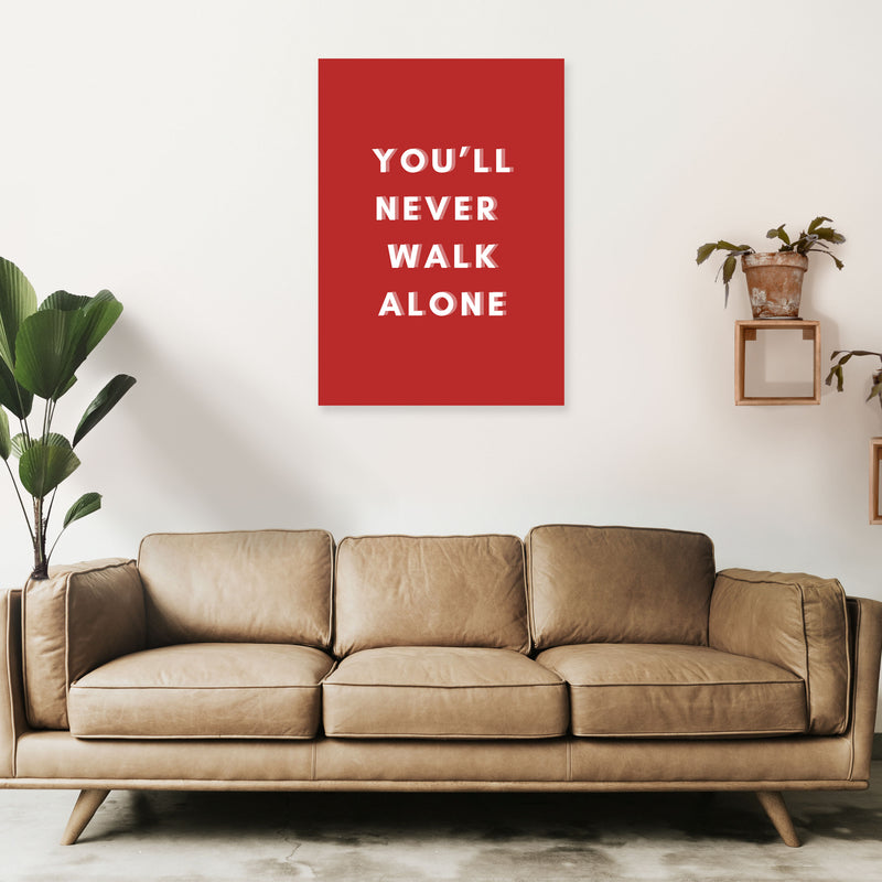You'll never walk alone Art Print by Proper Job Studio A1 Black Frame