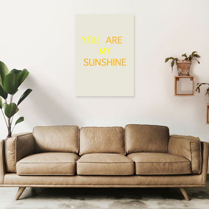 My Sunshine Art Print by Proper Job Studio A1 Black Frame