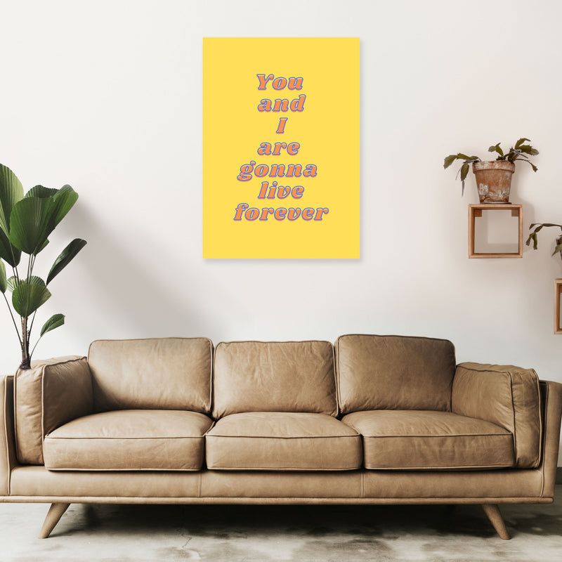Live forever Art Print by Proper Job Studio A1 Black Frame