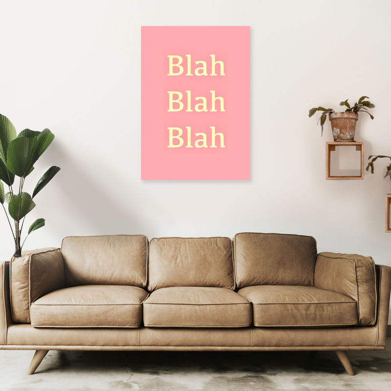 Blah Blah Blah Art Print by Proper Job Studio A1 Black Frame
