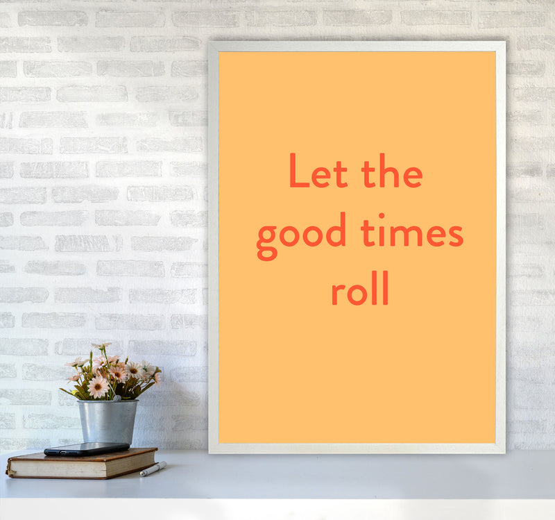Good times roll Art Print by Proper Job Studio A1 Oak Frame