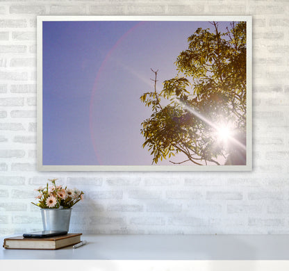 Summer haze Art Print by Proper Job Studio A1 Oak Frame