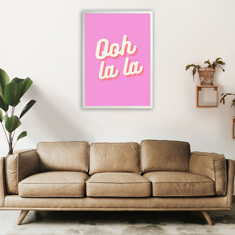 Ooh la la Art Print by Proper Job Studio A1 Oak Frame