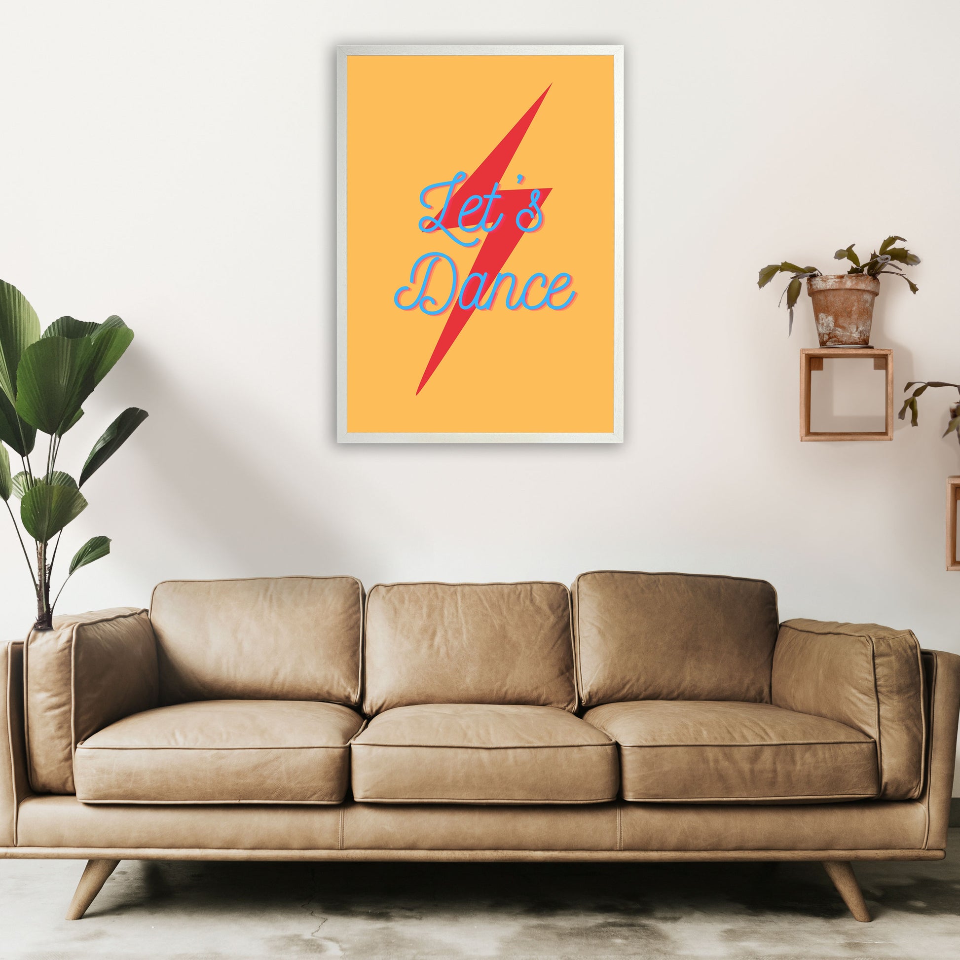 Let's dance 2 Art Print by Proper Job Studio A1 Oak Frame