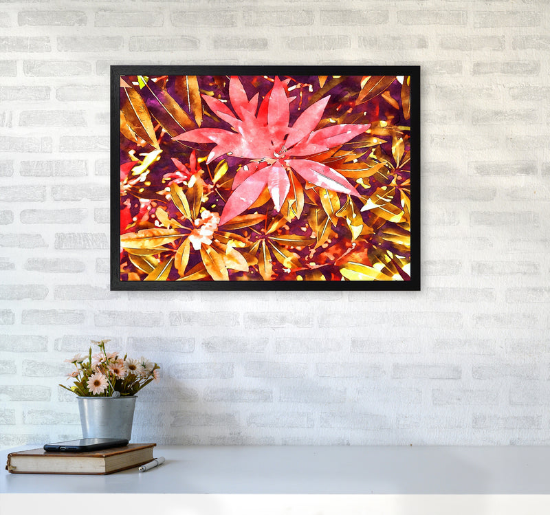 Autumnal flowers A2 White Frame