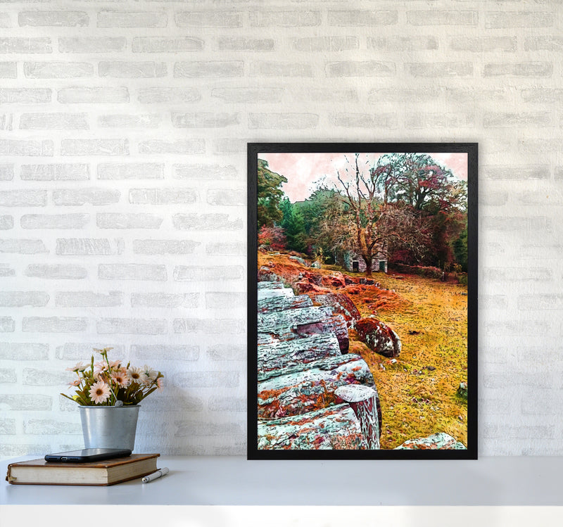 House on Dartmoor Art Print by Proper Job Studio A2 White Frame