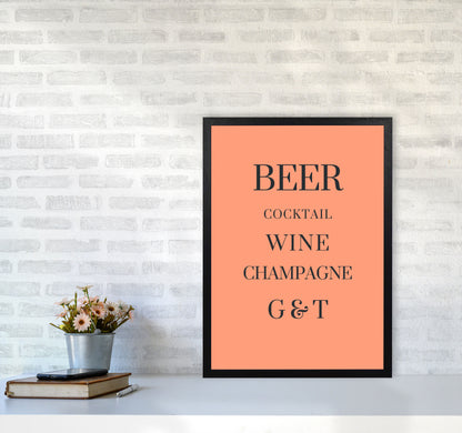 Drinks Art Print by Proper Job Studio A2 White Frame