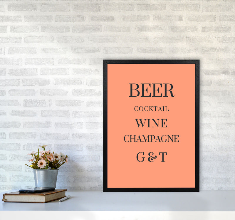 Drinks Art Print by Proper Job Studio A2 White Frame