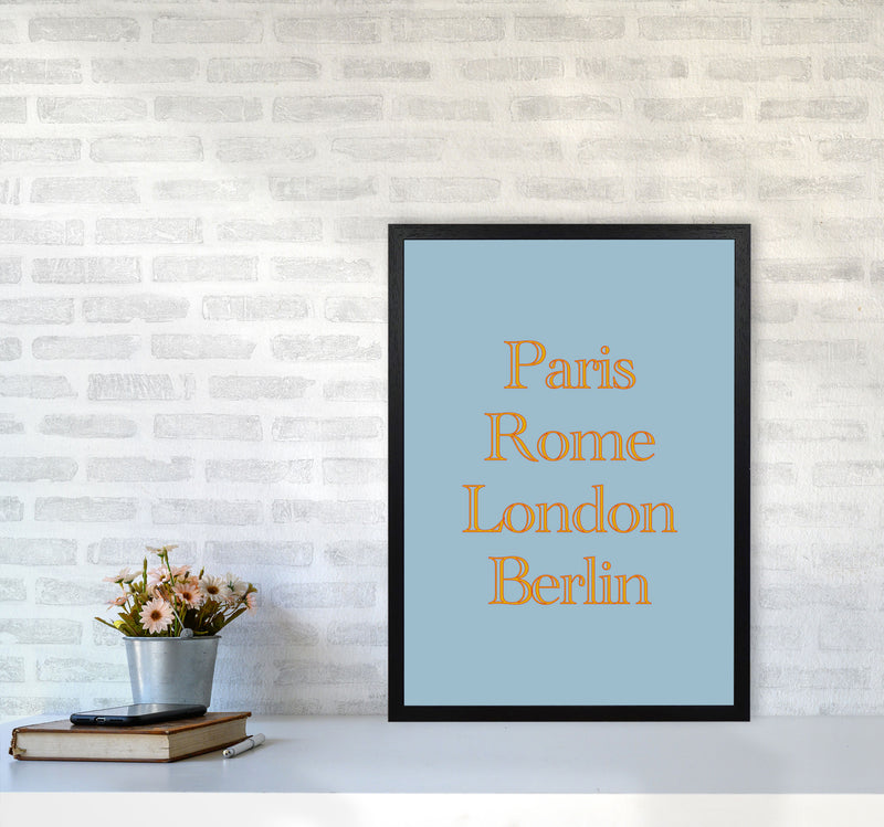 Cities (2) Art Print by Proper Job Studio A2 White Frame